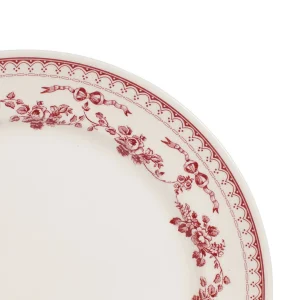 économies garanties Comptoir De Famille Assiette Plate En Faïence Bordeaux D26cm – Faustine 6