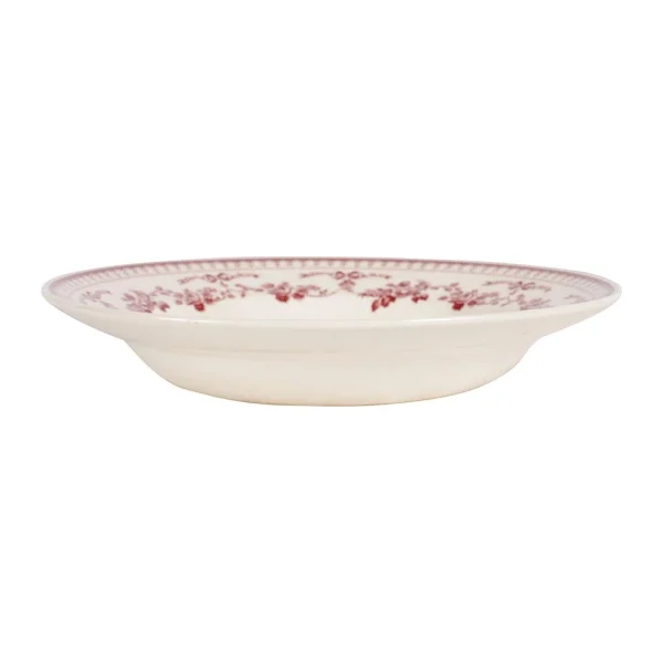 Comptoir De Famille Assiette Creuse En Faïence Bordeaux D23cm – Faustine soldes magasin 1