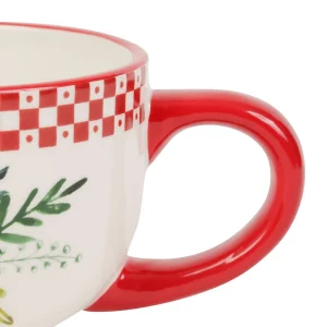 vente à bas prix Comptoir De Famille Tasse En Domilite Rouge – Blandine 6