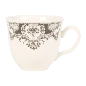 Comptoir De Famille Tasse Thé Et Sous-tasse En Faïence Gris – Clothilde boutique pas cher 7