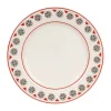 Comptoir De Famille Assiette Plate En Faïence Gris Et Rouge D27cm – Rosette remise en ligne 10