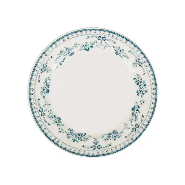 Les achats en ligne Comptoir De Famille Assiette à Dessert En Faience Bleu Ancien D20cm – Faustine 1