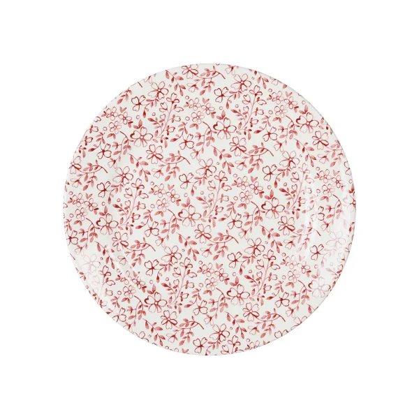 soldes Comptoir De Famille Assiette Dessert En Faïence Bordeaux D20cm – P’tites Fleurs 1