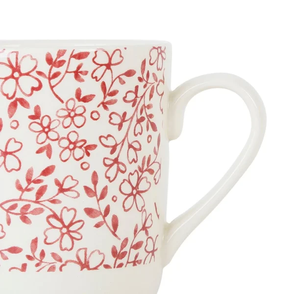 soldes ligne Comptoir De Famille Tasse Haute En Faîence Bordeaux – P’tites Fleurs 3