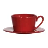 Distributeur Officiel Côté Table Tasse Et Sous Tasse En Faïence Rouge – Constance 10