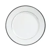 Service Clients Dédié Côté Table Assiette Plate En Porcelaine Blanc Et Platine D27cm -ginger 13