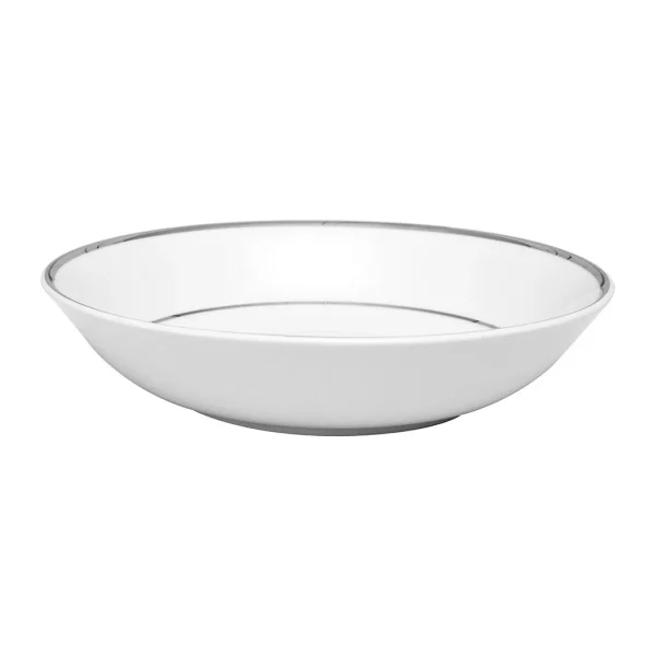 Côté Table Assiette Creuse En Porcelaine Blanc Et Platine D23cm – Ginger boutique en ligne france 1