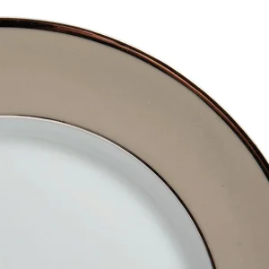 Côté Table Assiette Plate En Porcelaine Perle Et Platine D27cm – Ginger en ligne 9