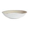 boutique pas cher Côté Table Assiette Creuse En Porcelaine Perle Et Platine D23cm – Ginger 17