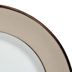 vente en ligne Côté Table Assiette à Dessert En Porcelaine Perle Et Platine D20cm – Ginger 9