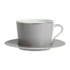 achat Côté Table Tasse Et Sous-tasse En Porcelaine Gris Et Platine – Ginger 14