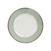 boutique pas cher Côté Table Assiette à Dessert En Porcelaine Vert D’eau Et Platine D20cm -ginger 13