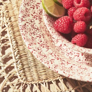 Comptoir De Famille Assiette Plate En Faïence Bordeaux D26cm -p’tites Fleurs à prix très bas 10