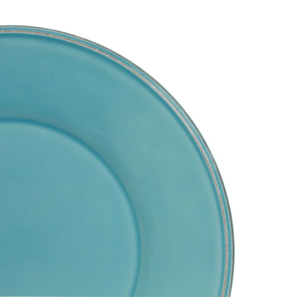 Côté Table Assiette Plate En Faïence Turquoise D28.5cm – Constance Retour Facile et Gratuit 4