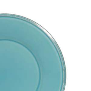 ﻿soldes Côté Table Assiette à Dessert En Faïence Turquoise D23.5cm – Constance 9