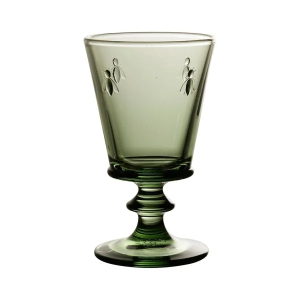 Côté Table Verre à Vin Abeilles Vert En Verre en promotion 1