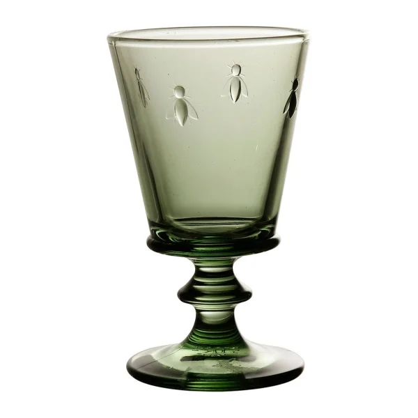 Côté Table Verre à Vin Abeilles Vert En Verre en promotion 5