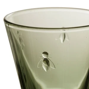 Côté Table Verre à Vin Abeilles Vert En Verre en promotion 15