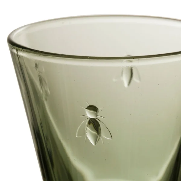 Côté Table Verre à Vin Abeilles Vert En Verre en promotion 6