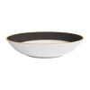 soldes pas cher Côté Table Assiette Creuse En Porcelaine Noir Et Doré D23cm – Ginger 11