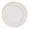 mode pas cher Côté Table Assiette De Présentation En Porcelaine Blanc Et Platine – Ginger 16