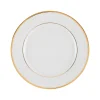 De Qualité Côté Table Assiette Plate En Porcelaine Blanc Et Doré D27cm – Ginger 5