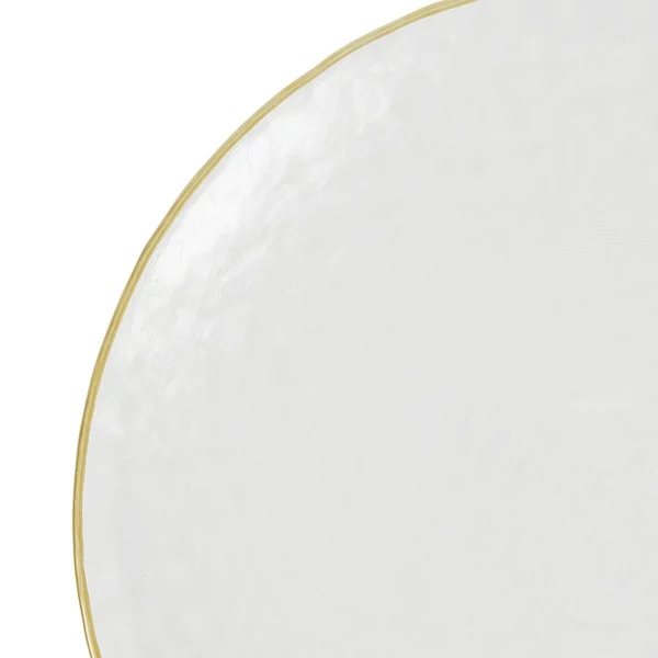 Côté Table Assiette Plate En Verre Doré D22cm – Orphee le grand escompte 3