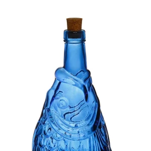 Satisfait ou Remboursé Côté Table Bouteille Poisson Bleu 1.1l En Verre Recyclé 10