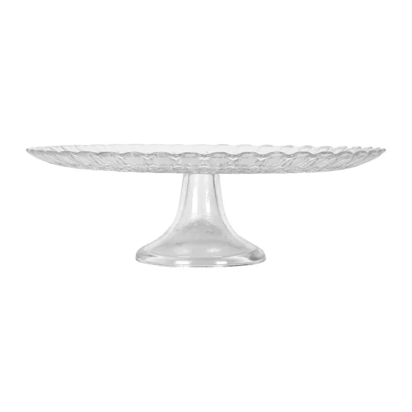 Côté Table Plat Sur Pied En Verre – Milesia à prix d'occasion 1