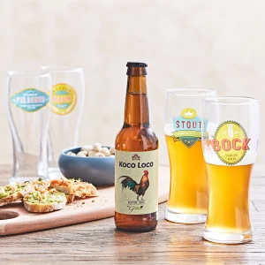 en ligne Table Passion Coffret De 4 Chopes De Biere 50cl En Verre Transparent 6