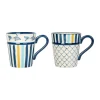 vente chaude Jardin D’Ulysse Lot De 2 Mugs En Grès Bleu Marine – Un été à La Mer 8