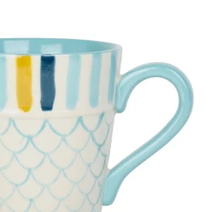 Jardin D’Ulysse Lot De 2 Mugs En Grès Bleu Ciel – Un été à La Mer qualité supérieure 6