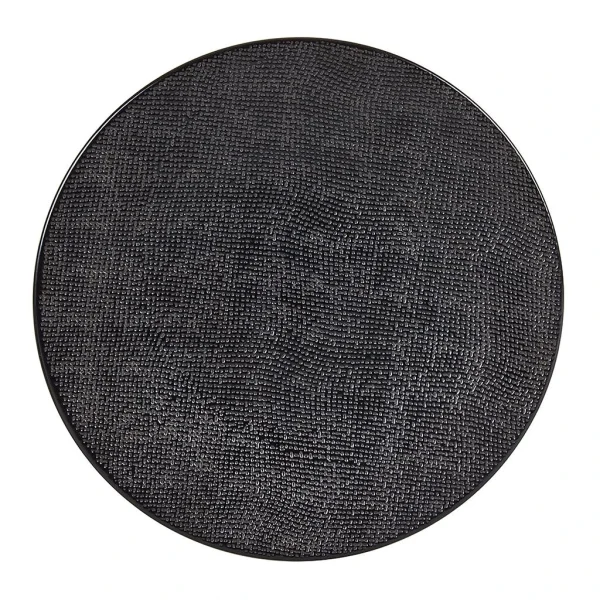 Nouvelle Collection Table Passion Assiette Plate En Grès Noir D27cm – Vesuvio 3