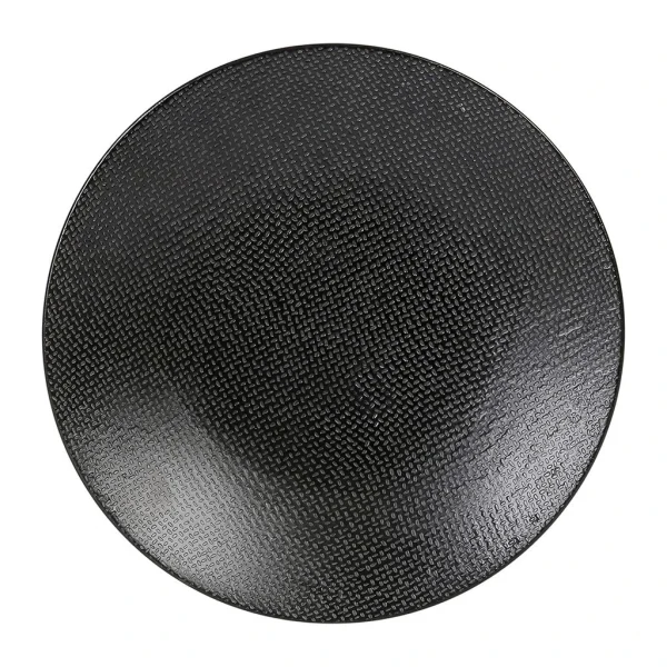 Table Passion Assiette à Dessert En Grès Noir D20.5cm – Vesuvio Prix très abordable 1