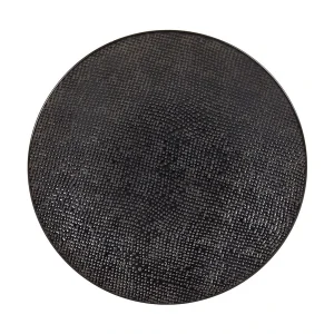 Table Passion Assiette à Dessert En Grès Noir D20.5cm – Vesuvio Prix très abordable 10