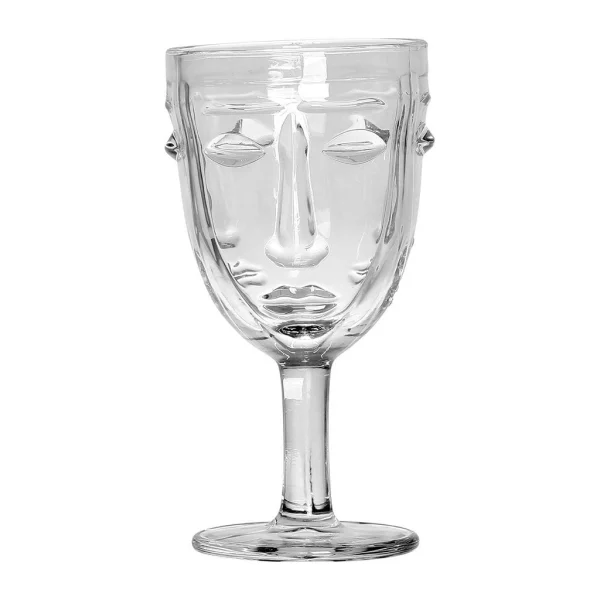 Opjet Verre A Pied Visage Transparent – D8xh16.5cm Livraison rapide 1