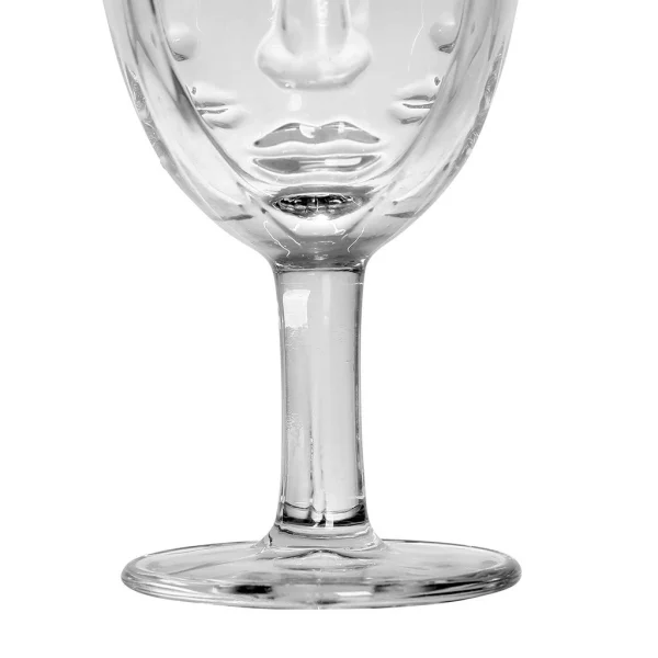 Opjet Verre A Pied Visage Transparent – D8xh16.5cm Livraison rapide 5