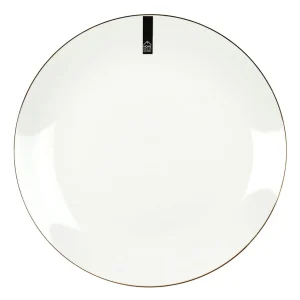 Home Déco Factory Assiette Plate En Porcelaine Lisere Doré D26cm vente en ligne pas cher 12