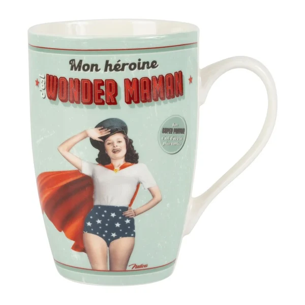 Natives Mug En Porcelaine Vert – Wonder Maman Vert bas prix 1