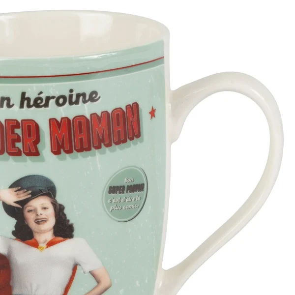 Natives Mug En Porcelaine Vert – Wonder Maman Vert bas prix 3