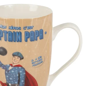 marque pas cher Natives Mug En Porcelaine Beige – Captain Papa 6