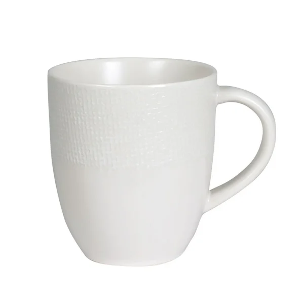 garantis authentique Table Passion Mug En Grès Blanc – Vesuvio 1