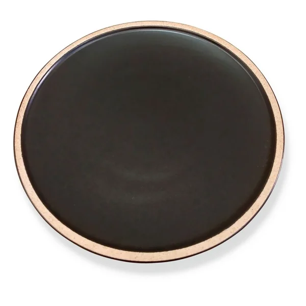 Opjet Assiette Plate En Grès Noir D25cm – Wabi REMISE allant jusqu. 1