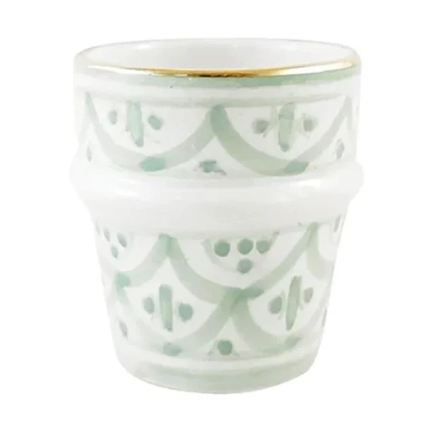 Chabi Chic Tasse Vert Amande Or H7cm – Zwak Boutique 1