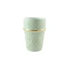 Large choix en ligne Chabi Chic Tasse Vert Amande, Liseré Doré D8xh11cm – Beldi Empreinte 10