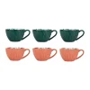 nouvelle saison SEMA DESIGN Tasse Cafe X6 Cof Pep’s Pop Emeraude Et Corail 10cl 16