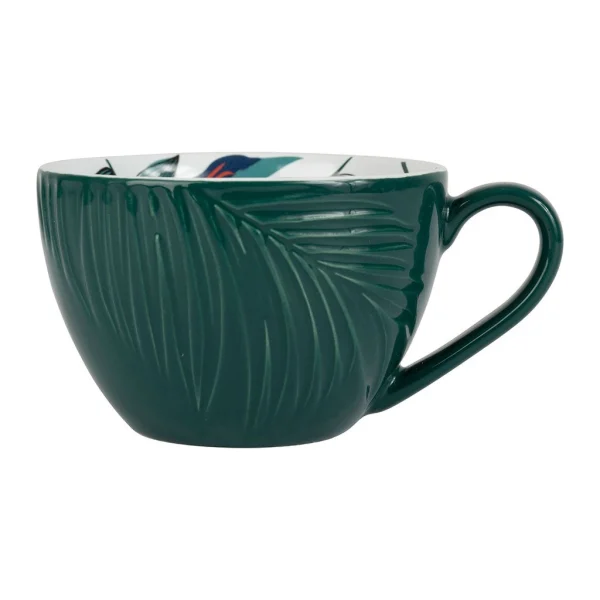 grande promotion SEMA DESIGN Tasse The Et Sous-tasse X4 Cof Pep’s Pop Emeraude Et Corail 25cl 4