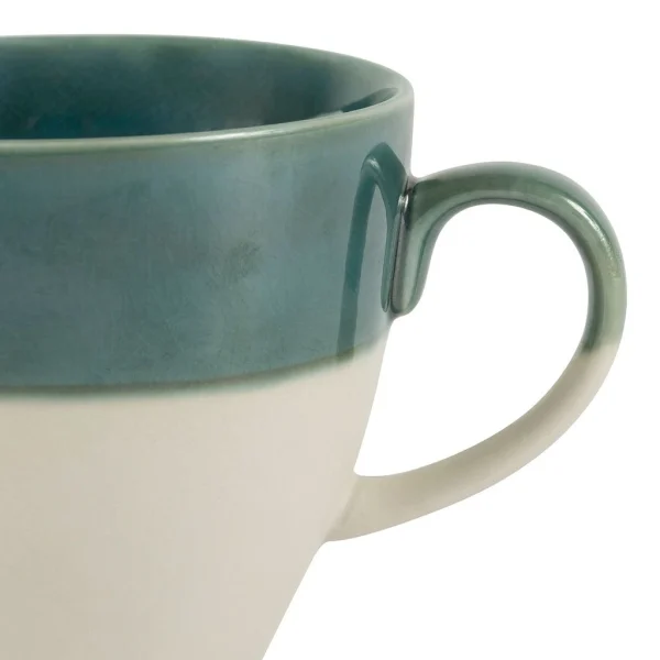 SEMA DESIGN Tasse En Grès émeraude Et Blanc – Crakel commentaire favorable 3