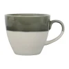 SEMA DESIGN Tasse En Grès Vert De Gris Et Blanc – Crakel Couleurs variées 8