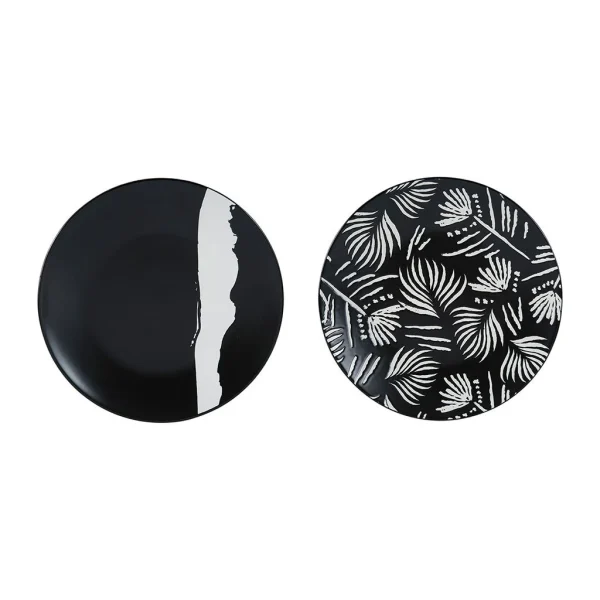 SEMA DESIGN Assiette Plate (lot De 2) Bronze Noir Et Blanche D27 Vente 1